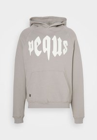 PEQUS - MYTHIC LOGO HOODIE UNISEX - Hoodie - dark greige Miniatuurafbeelding 1