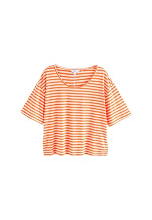BLEND SOFT TOUCH - T-shirt print - fluro orange stripe