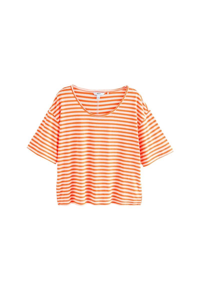 Next BLEND SOFT TOUCH - T-shirts print - fluro orange stripe