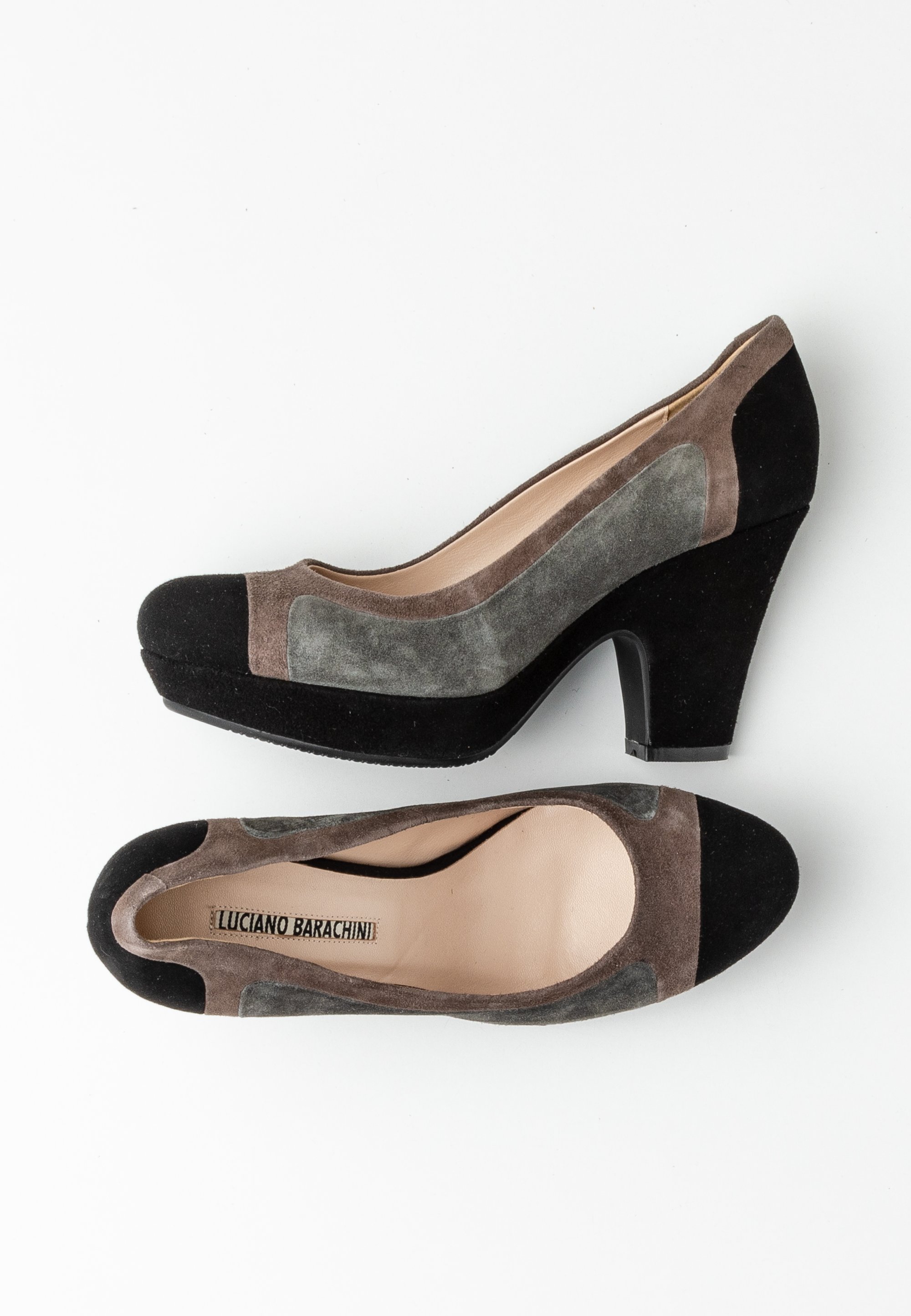 Luciano Barachini Classic heels grey (Pre-owned) Zalando