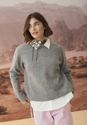 Culture Svetr - mid grey melange