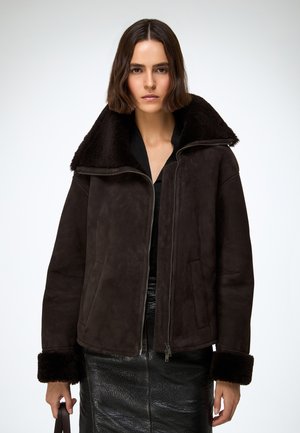 PIA - Giacca di pelle - dark brown