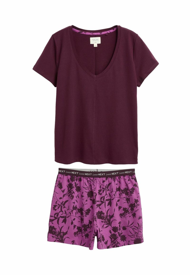 Next SET - REGULAR FIT - Set lenjerie de noapte - berry floral