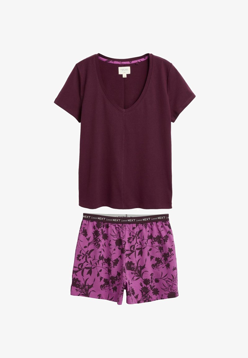 Next SET - REGULAR FIT - Set lenjerie de noapte - berry floral