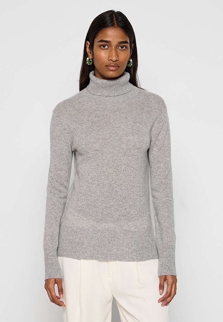 Authentic Cashmere Trui lichtgrijs