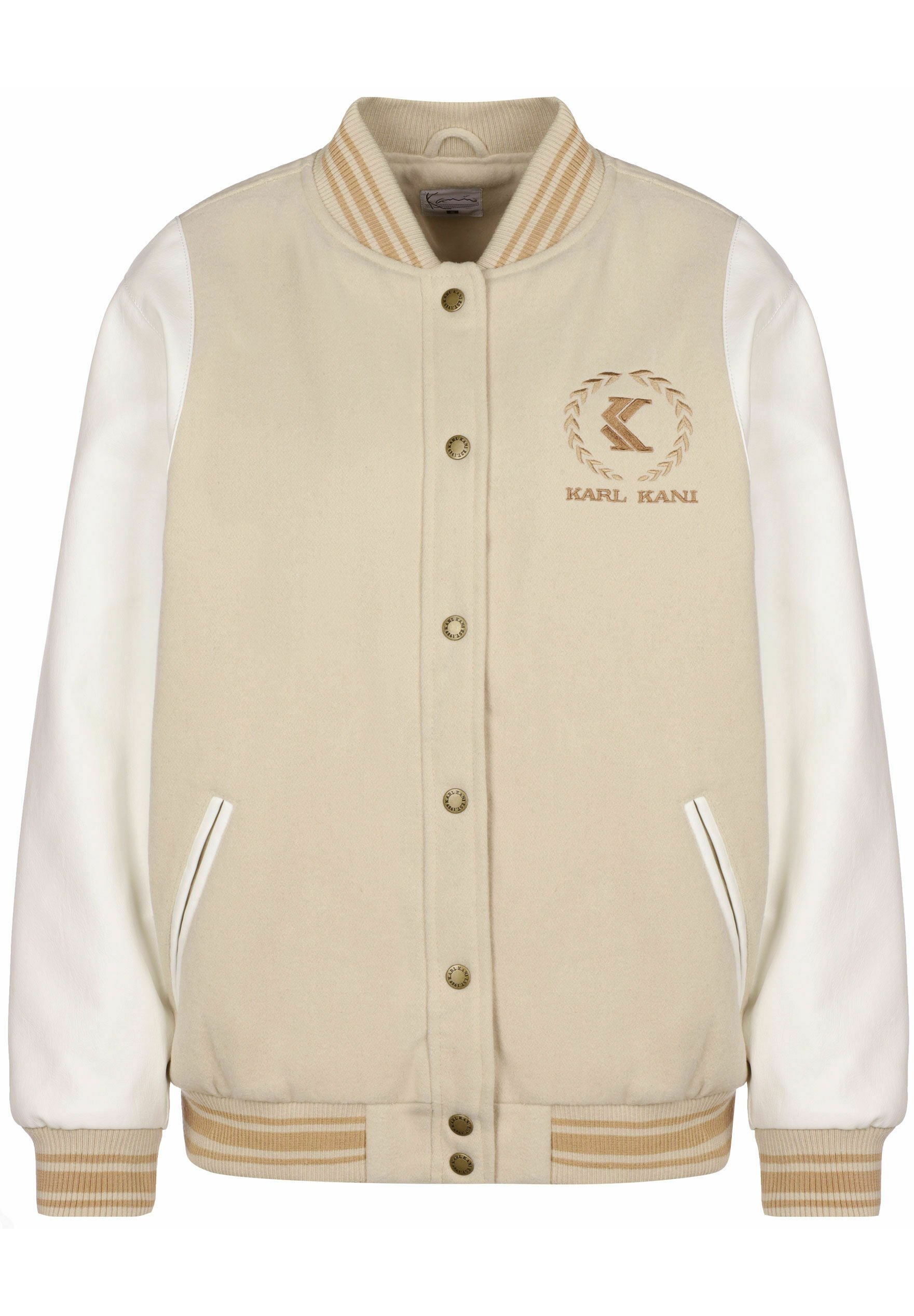 Karl Kani RETRO EMBLEM BLOCK Bomberjacke light cream white