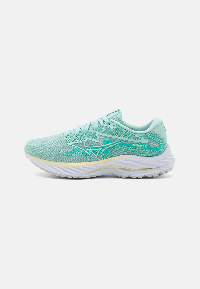 Mizuno WAVE RIDER 27 - Silniční běžecké boty - eggshell blue/white/anise flow