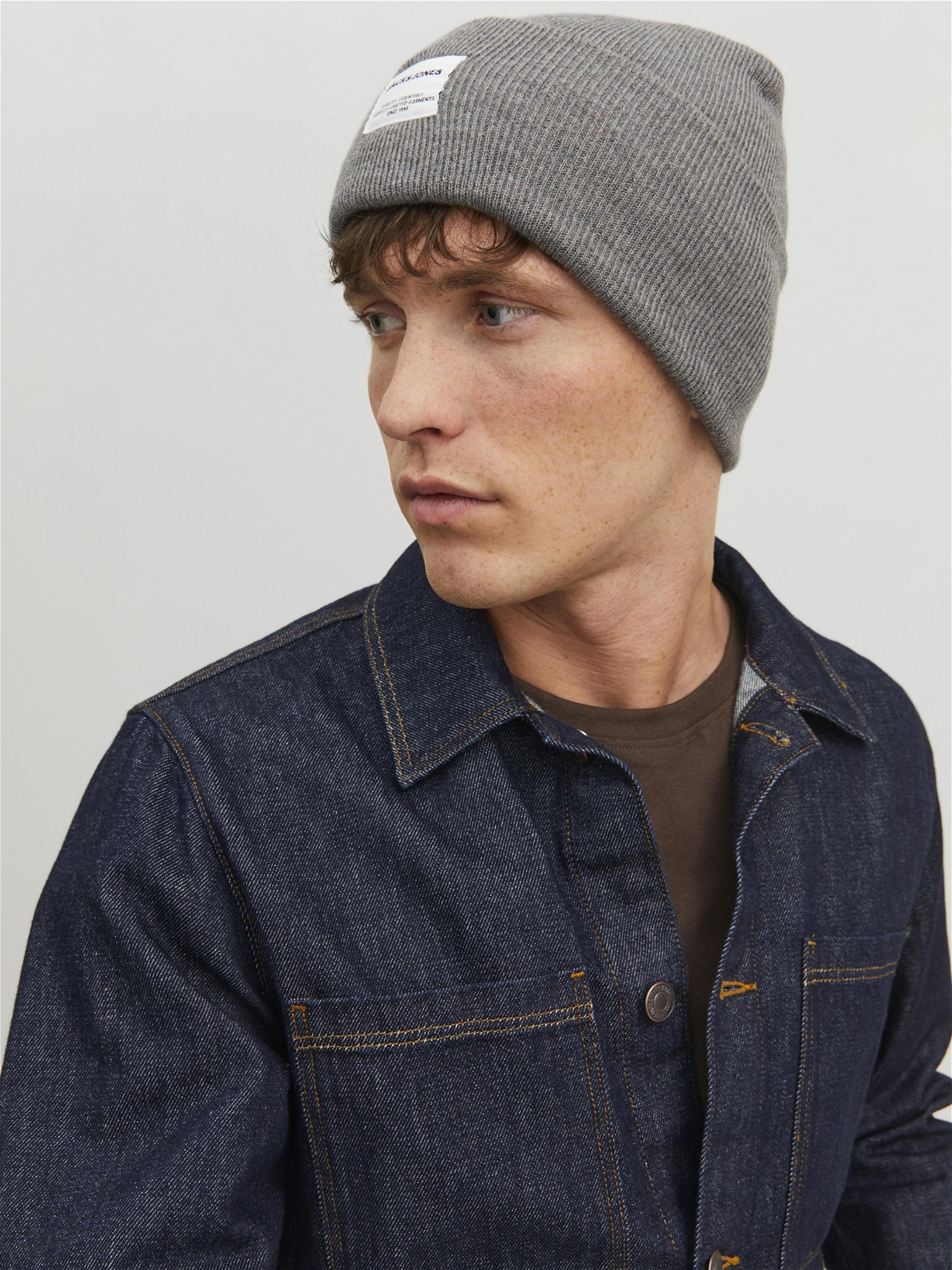 Jack & Jones JACLONG BEANIE - Beanie - grey - Zalando.co.uk