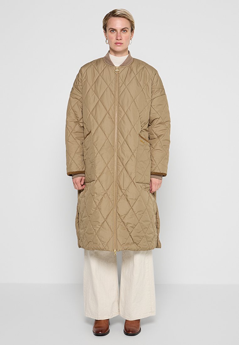 Barbour Halflange jas lichtbruin Barbour Halflange jas lichtbruin