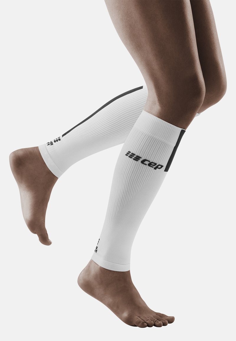 CEP COMPRESSION 3.0 CALF SLEEVES Beinwärmer white/dark grey/weiß
