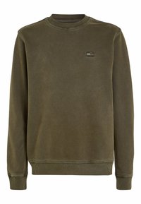 Tommy Jeans ESSENTIAL TONAL BADGE  - Sweatshirt - drab olive green
