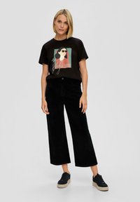 s.Oliver CULOTTE IN QUALITÄT - Broek - schwarz