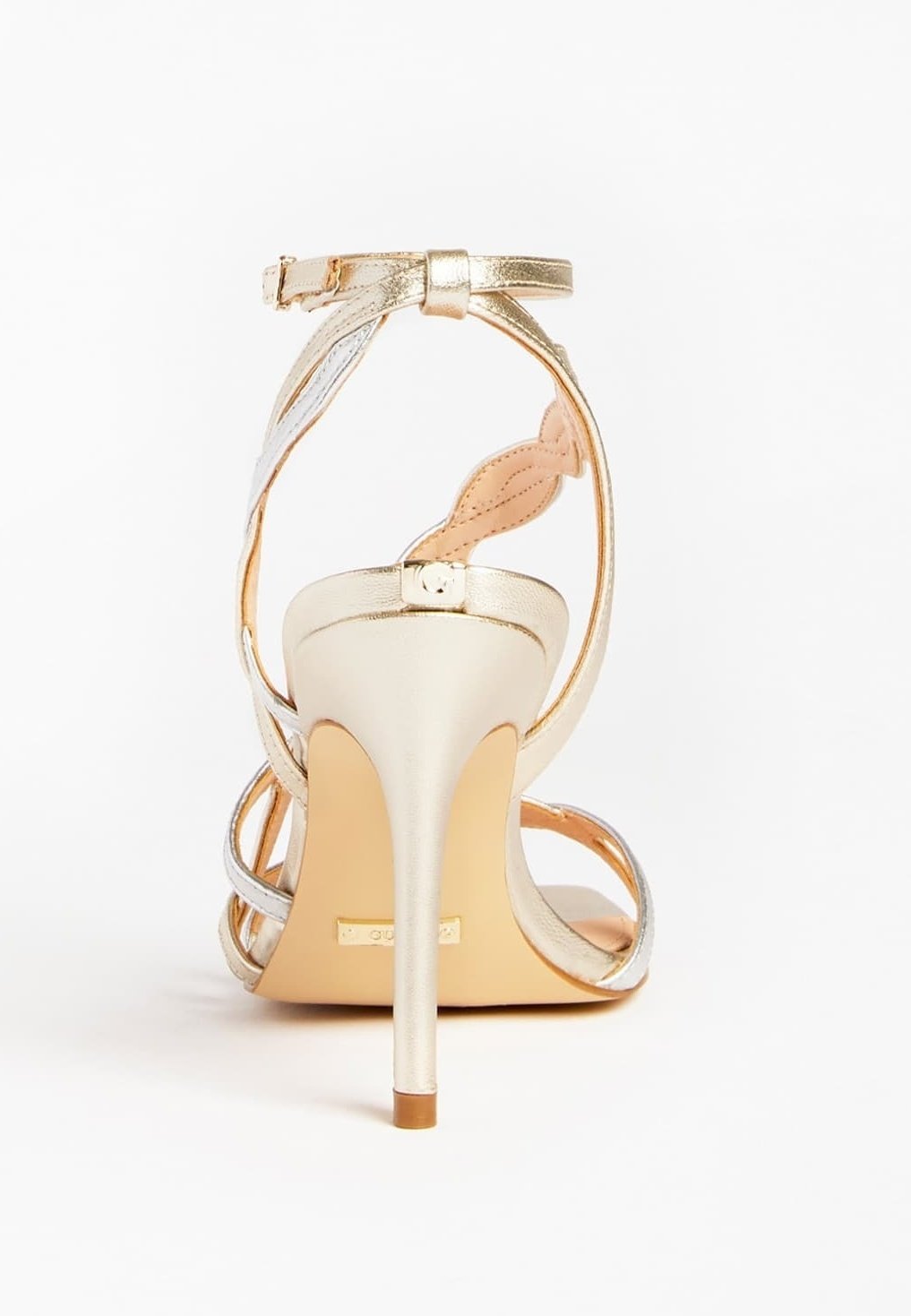 guess rose gold sandals