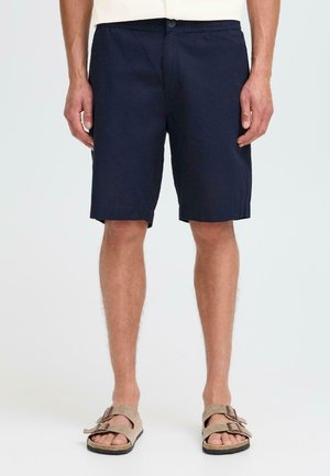 Solid SDLINUS LINEN MIX - Shorts - insignia blue