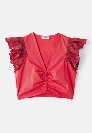 sandro HAUT - Blouse - rouge