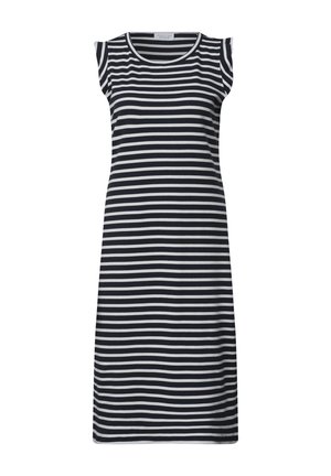 Street One Studio, MIDI-KLEID MIT RUNDHALS UND STREIFEN - Robe t-shirt - maritime blue