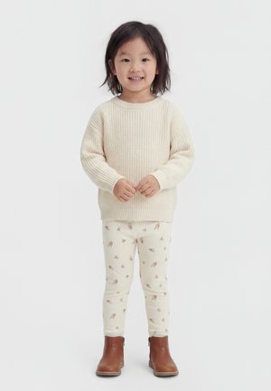 Name it NBFWANG NEEDLE NOOS - Leggingek - Nadrágok - snow white