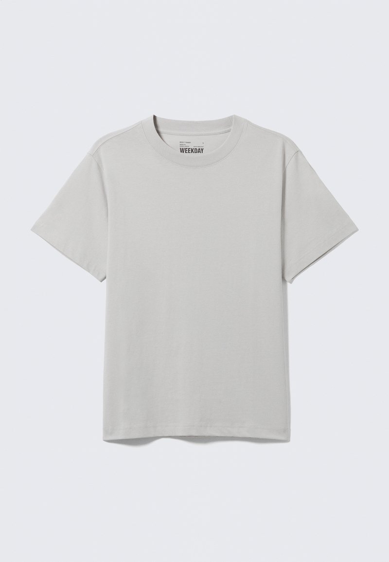 Weekday T-shirt basic lichtgrijs