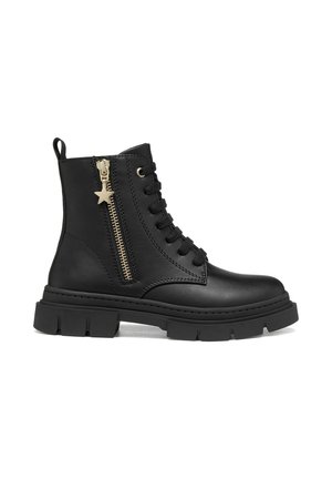 Geox, J KARSYN GIRL - Stivaletti stringati - black