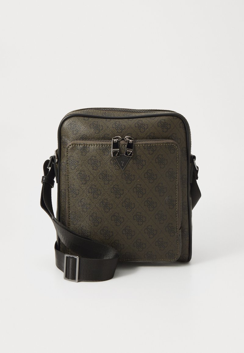 Guess MILANO UNISEX - Keresztpántos táska - military green/black