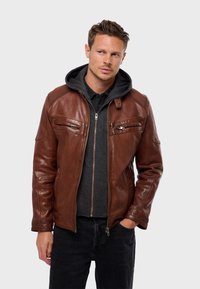 DRIVE 1 - Veste en cuir - cognac color