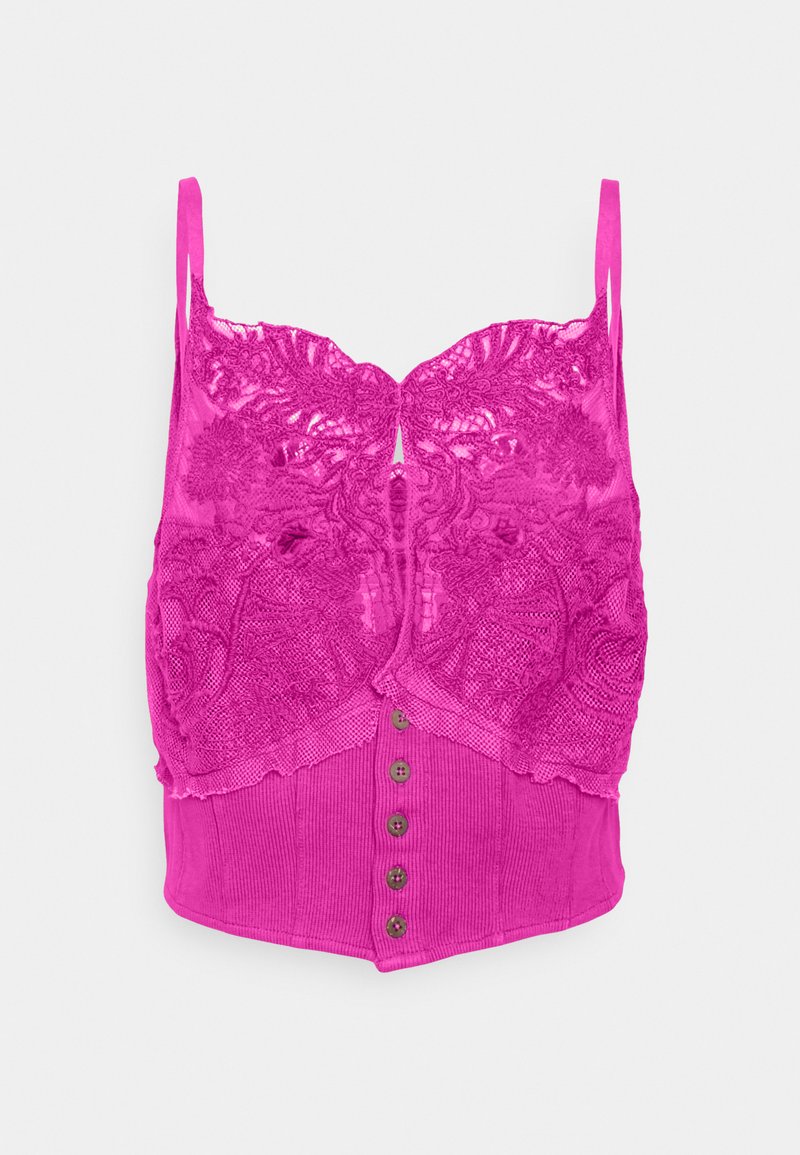 Free People Top donkerroze