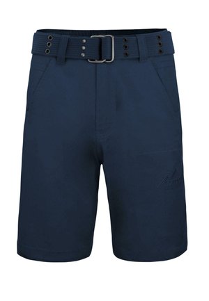 KURZE SOMMER BAUMWOLLFREIZEIT SHORTS MIT GÜRTEL - Shorts - navy