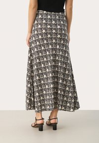 Part Two RIN - A-linjekjol - black graphic print