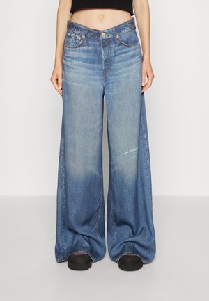 Flared Jeans - blue denim