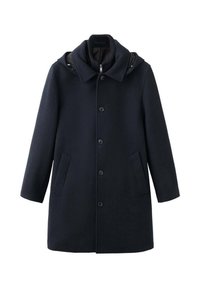 Klassischer Mantel - marineblauw