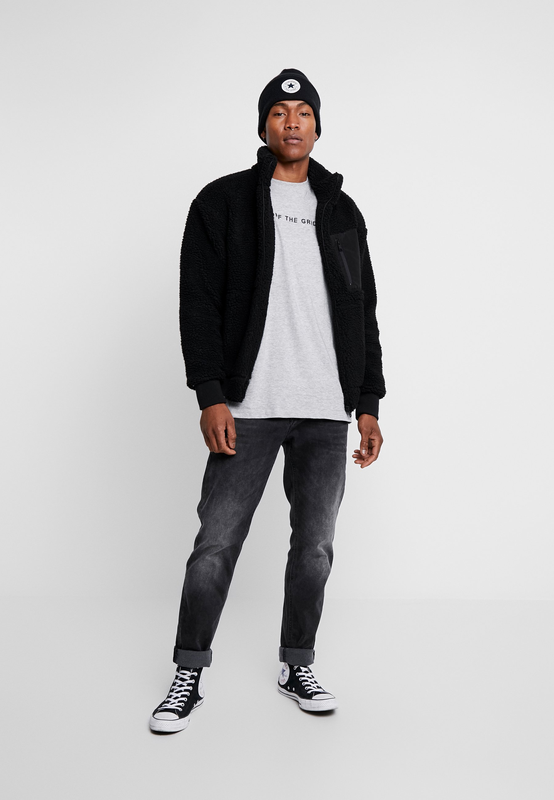 Night Addict GRID T shirts med print grey Zalando.no Night Addict GRID - T-shirts med print - grey