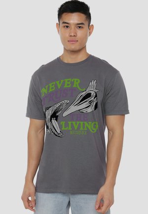 Cotton Soul, BEETLEJUICE/NEVER TRUST - Print T-shirt - anthracite