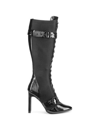 LASCANA, HIGH-HEEL-STIEFEL - Schnürstiefel - schwarz