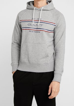 Kapuzenpullover - mottled grey