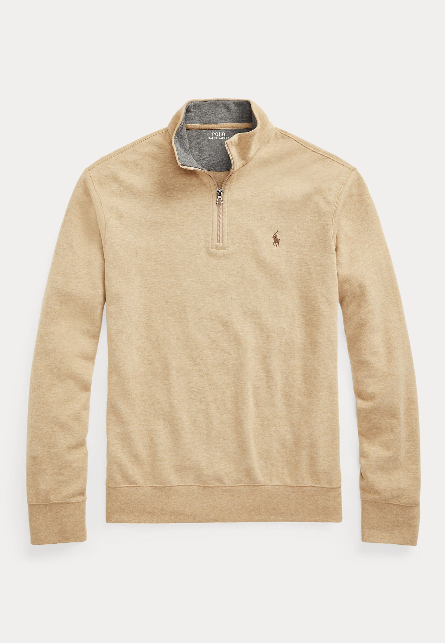 RALPH LAUREN。6m Polo Ralph Lauren LUXURY JERSEY QUARTER-ZIP PULLOVER - Sportinis