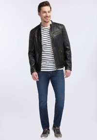 Mustang Leren jas - black