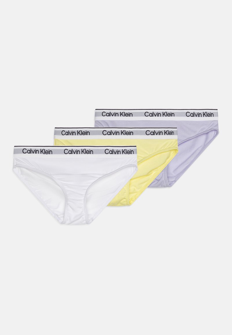 Calvin Klein Underwear 3 PACK - Slip - purple heather/elfin yellow/white