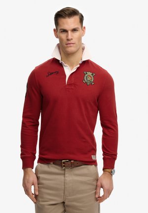 DOUBLE EMBLEM RUGBY - Poloshirt - prep red