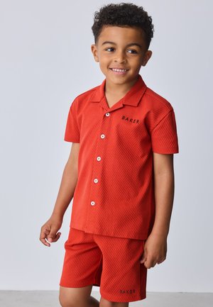 Baker by Ted Baker, REGULAR FIT - TEXTURED SHIRT AND SHORTS SET . - Pantalones deportivos - rust red