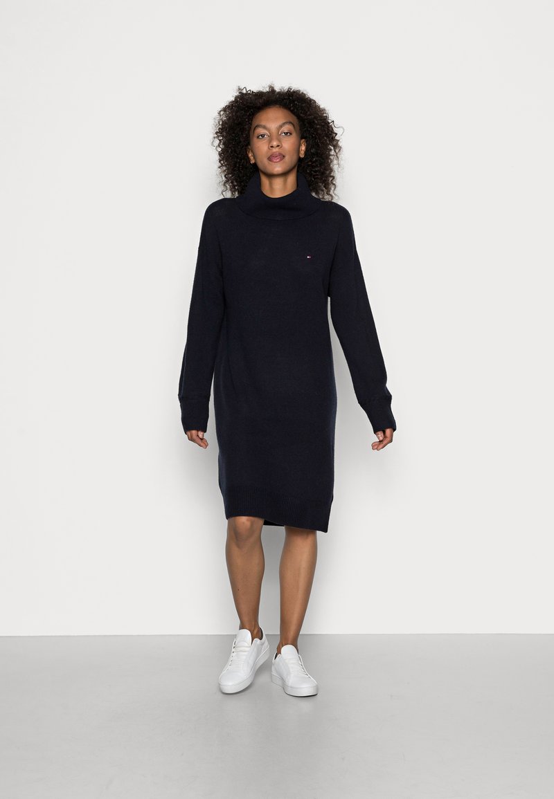 Tommy Hilfiger KNEE DRESS Jumper dress desert sky/dark blue