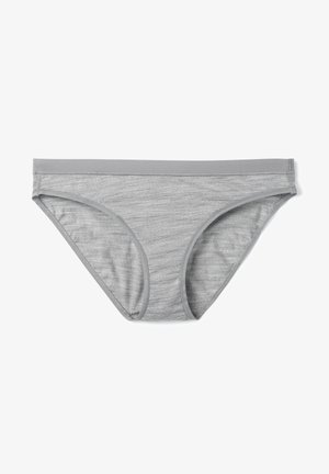 Boxer gris de algodón con una textura suave, cinturilla elástica y cobertura media. Presenta un patrón jaspeado en todo su diseño.
