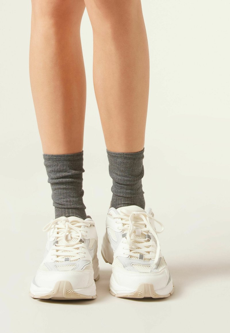 Calzedonia KURZE STREIFEN - Calcetines - mid grey blend