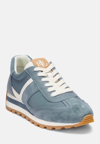 Lauren Ralph Lauren DANI SUEDE & LEATHER SNEAKER - Tenisky - blue dusk/soft white/buff