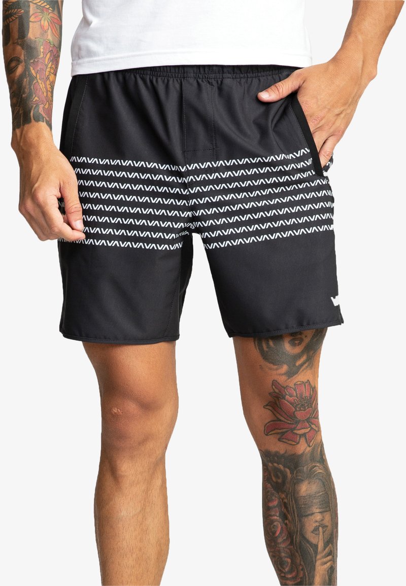 Herren Chino Shorts | RVCA YOGGER STRETCH PERFORMANCE Shorts black/white/schwarz - HH37088 Herren Chino Shorts | RVCA YOGGER STRETCH PERFORMANCE Shorts black/white/schwarz - HH37088