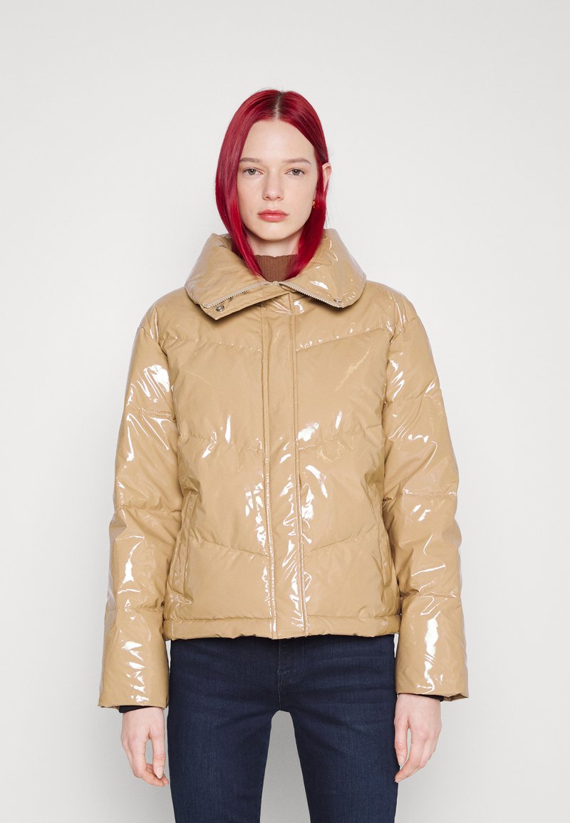 HUGO FARYLINA Winter jacket light pastel brown/light brown