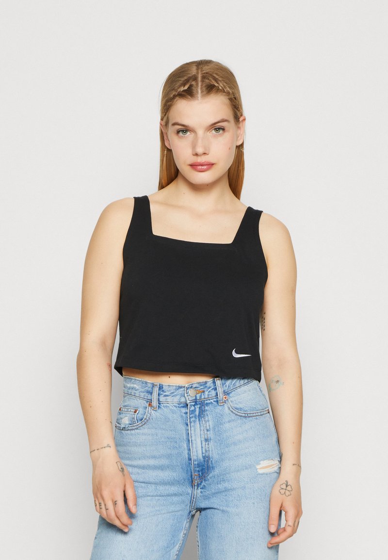 Nike Sportswear CAMI TANK Top black/white/black Zalando.co.uk