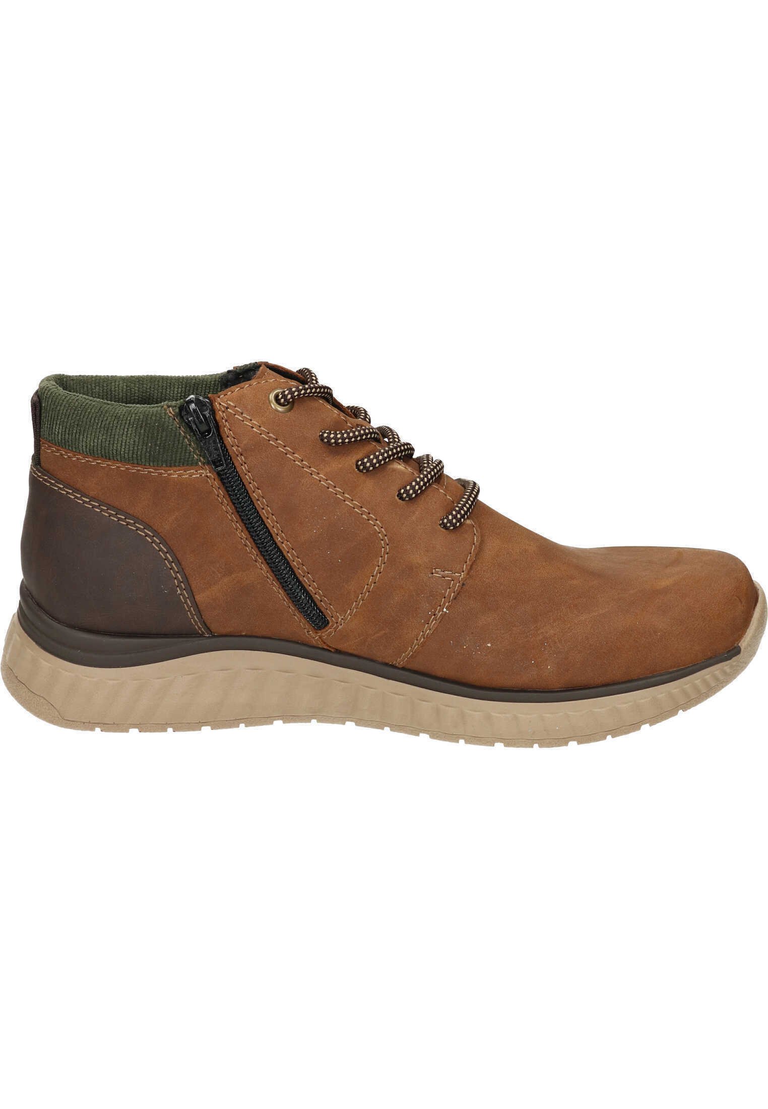 Rieker 31240 - Bottines à Lacets Homme En Daim, Imperméables RiekerTEX, Confort Anti-Stress, Couleur Peanut, Taille 40 EU