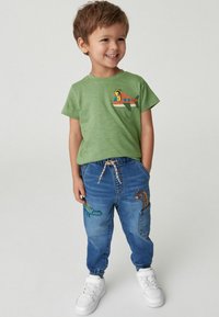 Next APPLIQUÉ CHARACTER SHORT SLEEVE - REGULAR FIT - T-shirts print - green