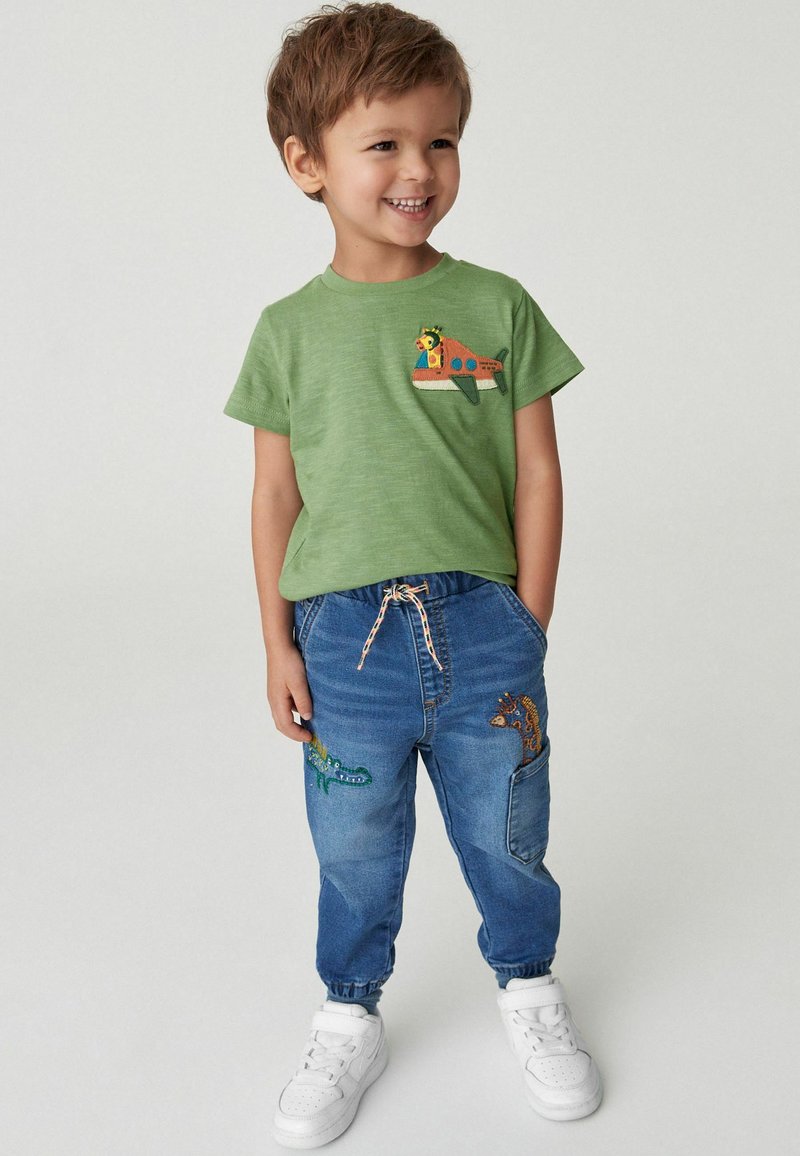 Next APPLIQUÉ CHARACTER SHORT SLEEVE - REGULAR FIT - T-shirts print - green