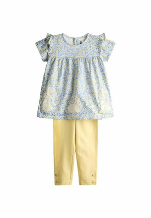 REGULAR FIT - BUNNY APPLIQUÉ FRILL  - Legging - mid yellow